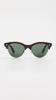 Sunglasses 0RB2341 CLUBMASTER WAY RED HAVANA ON GOLD GREEN Polarized [Ray-Ban] 990/3154