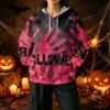 Damen Halloween Print Pullover Hoodie mit und Taschen Lässiges Langarm Top