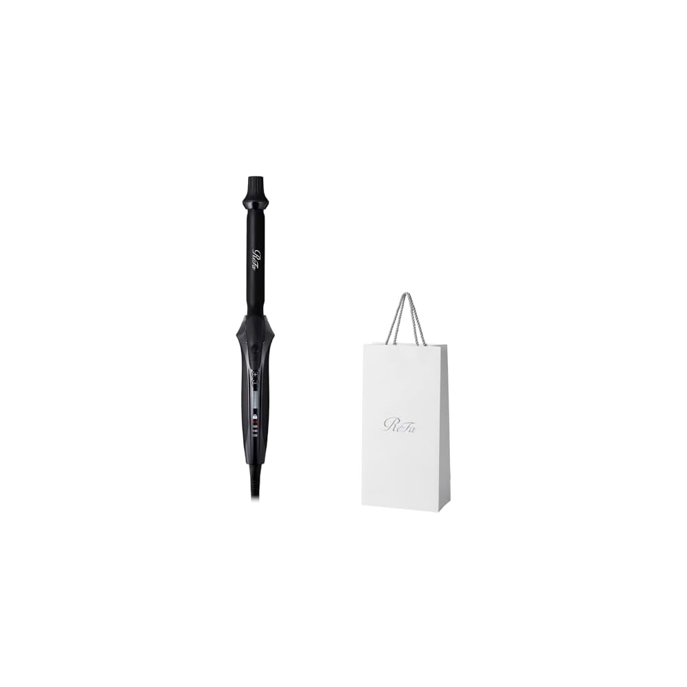 ReFa CURL IRON PRO 19mm Black with Hair Styling Guide Hair Curler