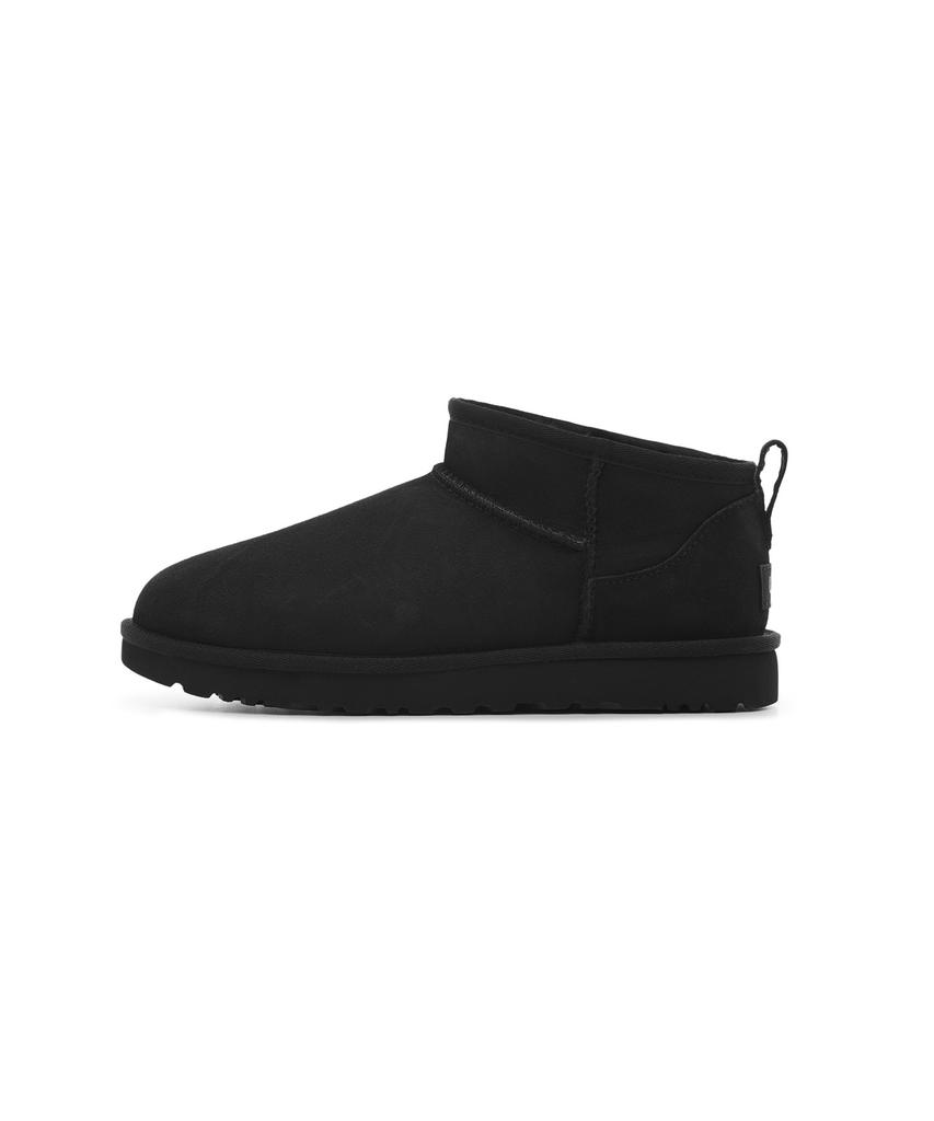 Ugg Suede Leather Mini Boots (Classic Ultra Mini) W - Black / 1116109Blk