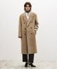 Suare Women 100% Wool Long Coat Beige