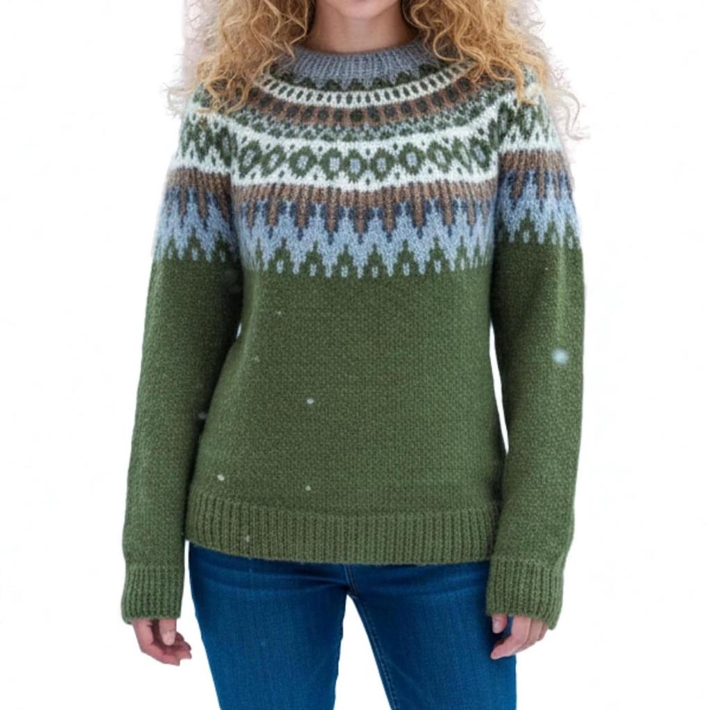 2026 Women's Versatile Color Block Knit Sweater - Sweet, Comfortable, Casual, and Loose Top in Stock