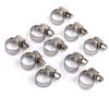 10 Pack Adjustable Stainless Steel Worm Drive Pipes Hose Clamps Clips, Various Sizes Choice