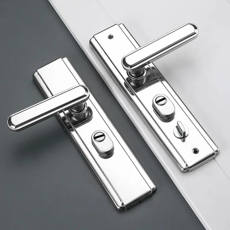 Household Universal Door Lock Set, Stainless Steel Thickened Multifunctional Anti-theft Door Handle