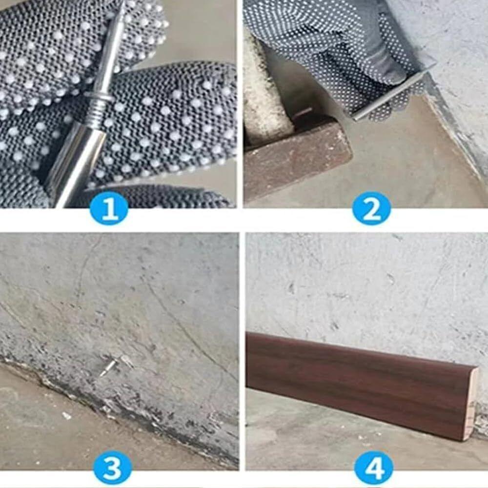 Double-Head Skirting Thread Screws  Seamless Baseboard Installation