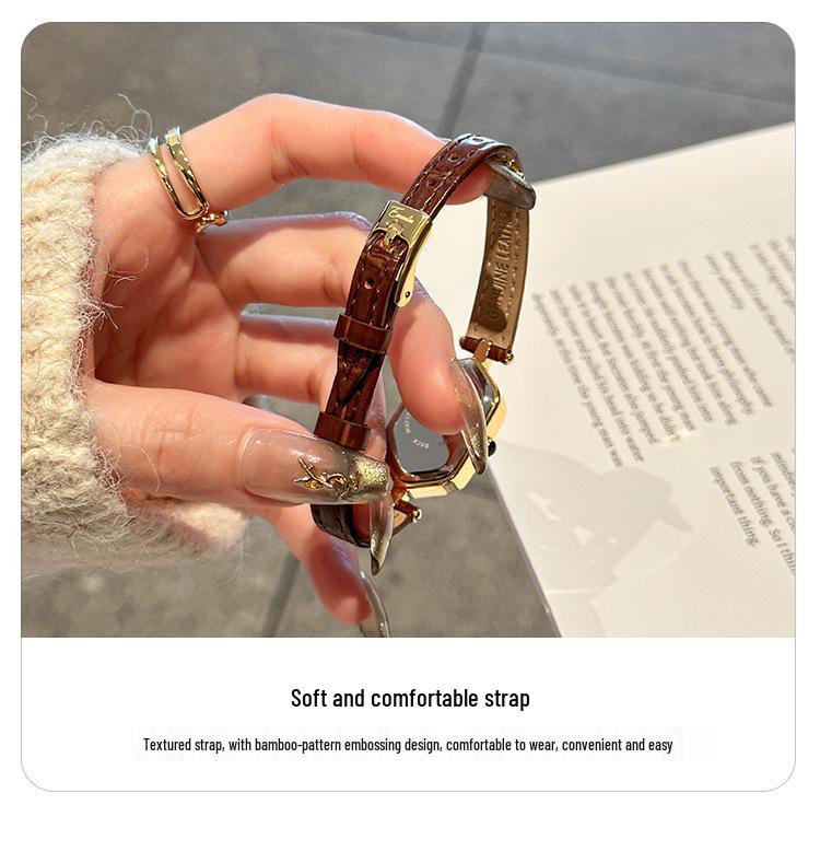 EAVANLIN Yiwenlin Ladies' Vintage Polygon Roman Numeral Watch