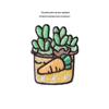 Cactus Cartoon Embroidery Patch: Self-Adhesive, Small Plant Design for Clothing Repair