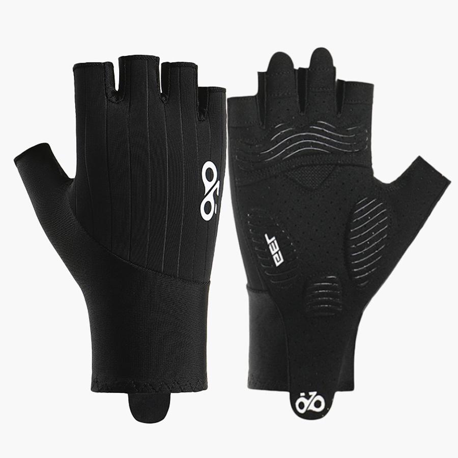 Summer cycling gloves, anti slip and shock-absorbing, outdoor sports, fitness, breathable, mountain road bike, half finger glove
