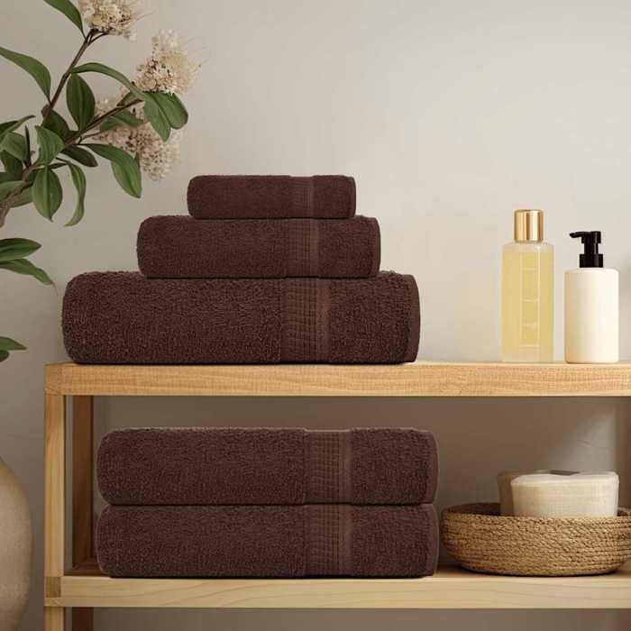 VidaXL Sauna Towels 4 Pcs Brown 80x200 Cm 360 G/m² 100% Cotton, Towel, Bath Towel, Cotton Towel 136768