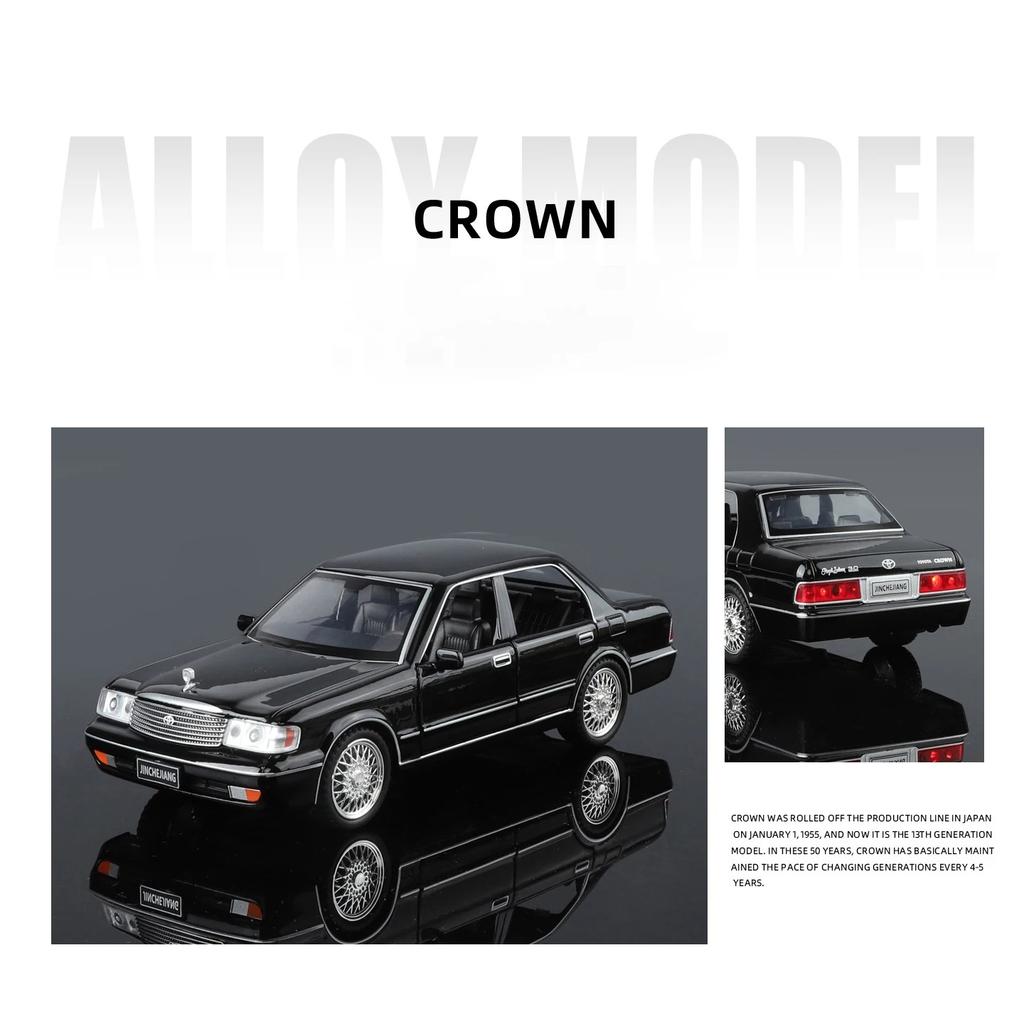 1/32 Toyota Crown Alloy Model Car Toy Diecasts Metal Casting Sound and Light Car Toys For Children Vehicle