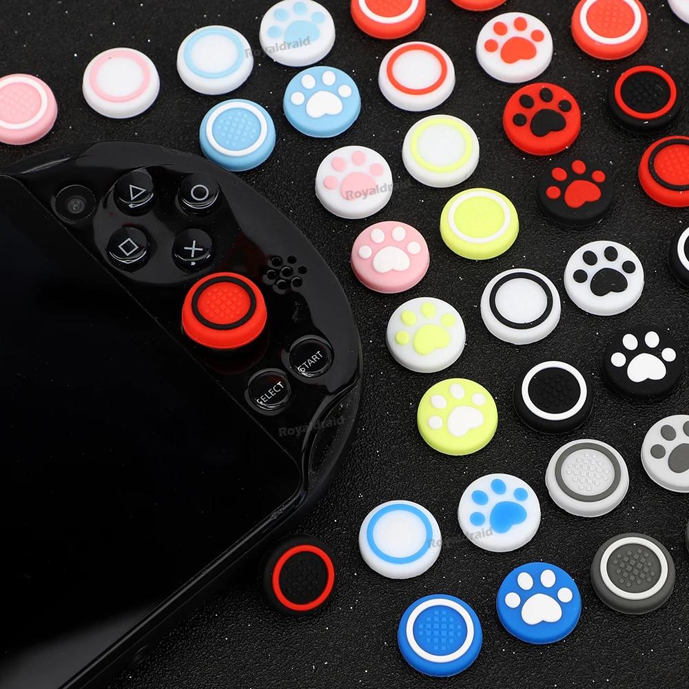 NEW 4PCS/Set Silicone Thumbstick Grip Cap Joystick Analog Protective Cover Case For Playstation Psvita PS Vita PSV 1000 2000