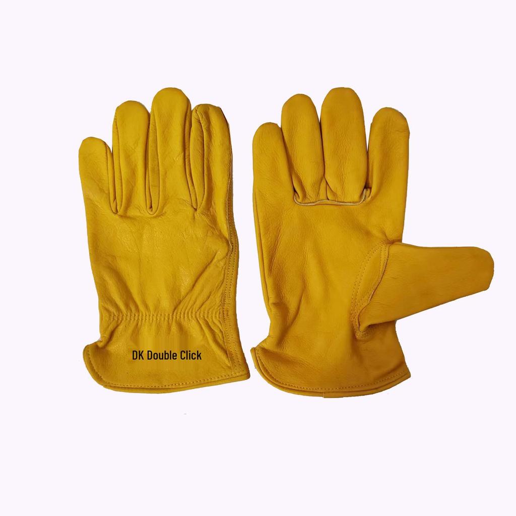 Top Grain Cowhide Driver Gloves: Soft, Wear-Resistant, Heat-Resistant Welding & Garden Protection Gloves