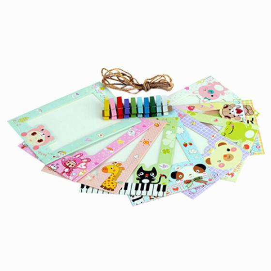 

9шт 6-дюймовый DIY настенный фоторамка мультфильм бумажные фотографии Flim альбом One Size