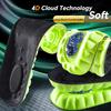 1Pair 4D Cloud Sport Insoles for Shoes PU Air Cushion Sole Soft Shock Absorption Deodorant Breathable Running Orthopedic Insoles