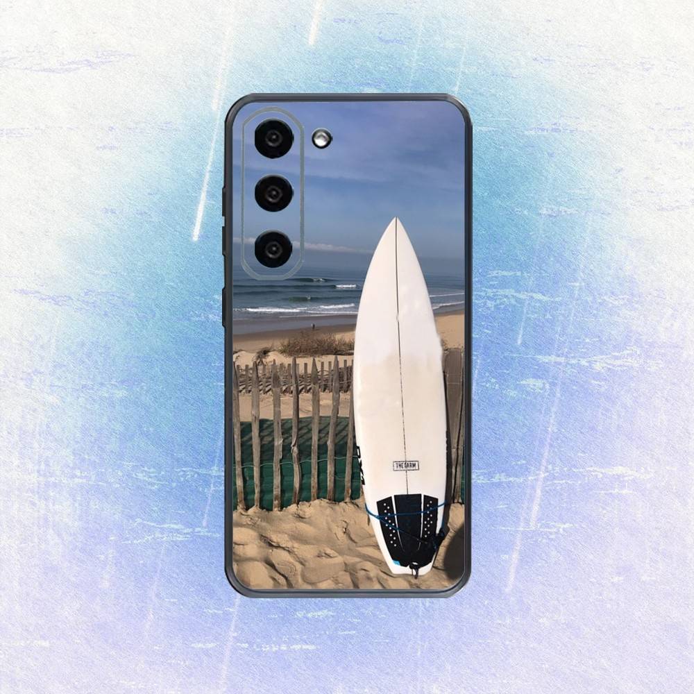 

S-Surf S-Surfboard Phone Case For Samsung Galaxy A73,A72,A71,A70,A53,A52,A51,Others Soft Black Cover Samsung a70