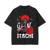 Naruto & Sasuke Vintage Washed Short Sleeve T-shirt - American High Street Style