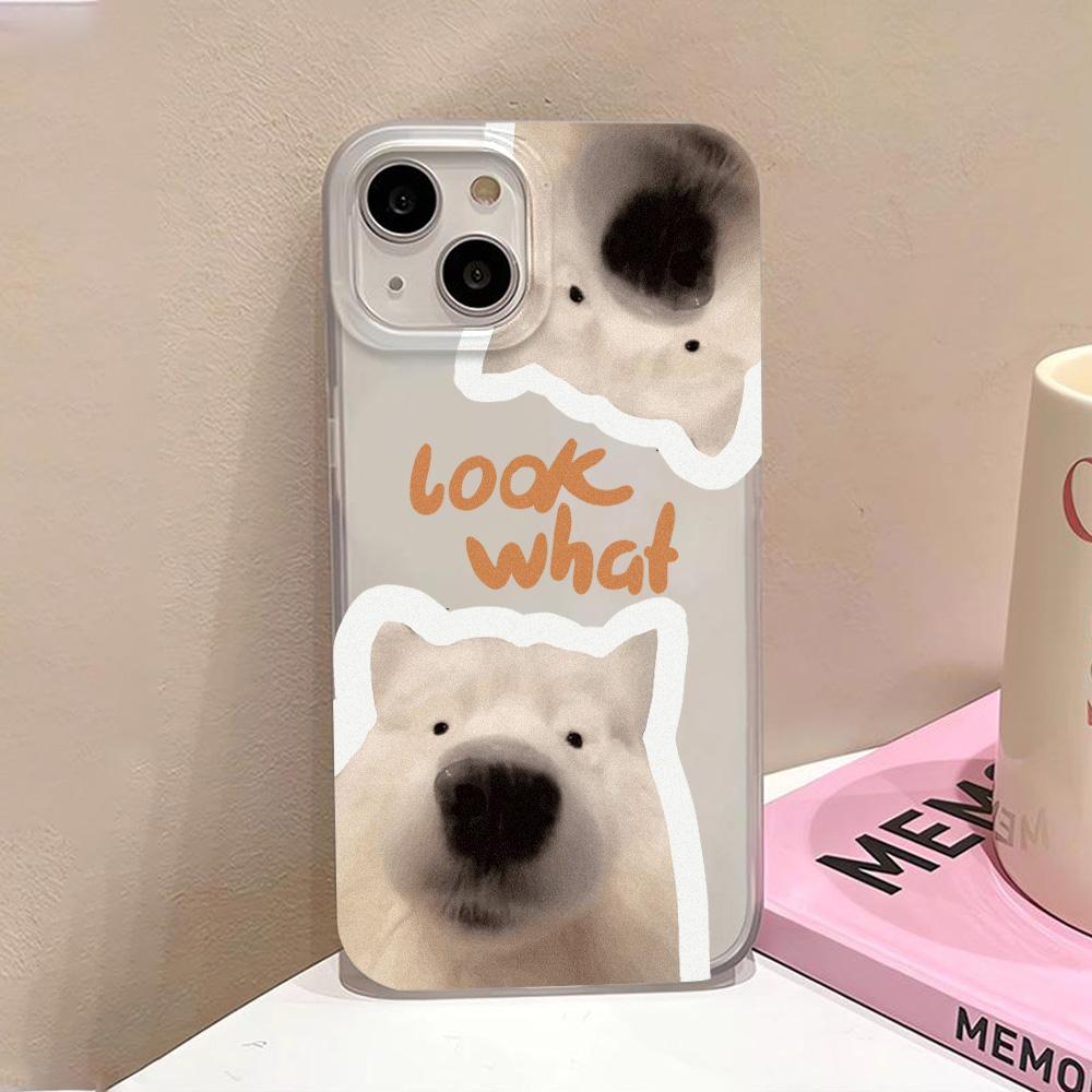 Uroczy Pies Kreskówkowy Szczeniak Etui na Telefon Dla iPhone 13 Etui iPhone 11 12 14 15 Pro Max 13 12 Mini 15 Plus Przezroczysta Pokrowiec Miękka Funda