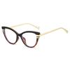 New Leopard Cat Eye Anti Blue Light Glasses Personality High Quality Anti Mobile Phone Computer Radiation Unisex Trendy Glasses