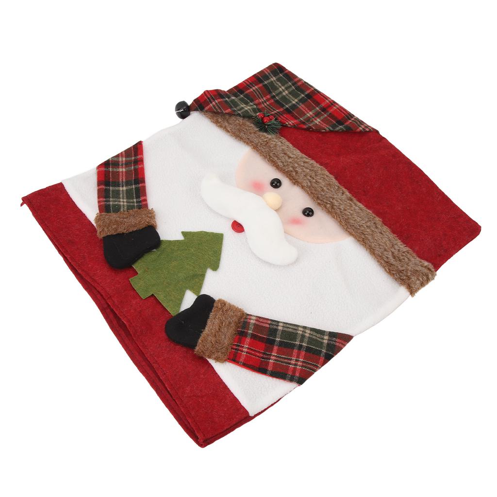 Xmas Dinner Chair Back Covers Easy To Install Soft Anti Wrinkle Non Slip Christmas Chair Slipcovers