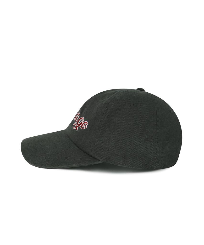 VERUTUM Heritage Logo Bio-Washed Cap Charcoal