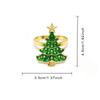 1/6Pcs Christmas Napkin Rings Xmas Tree Ornaments Christmas Home Kitchen Dinner Table Decoration New Year Party Supplies