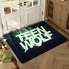 Popular TV Teen Wolf Floor Mat Soft Thickened Absorbent Non-Slip Bedroom Living Room Door Mat Home Decor Flannel Rugs