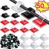 50/20/10PCS USB Cable Clips Adhesive Cable Organizer Sticky Wire Clip Cord Organizer Wires Management Holder For Office Home Charging Cable