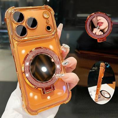 Luxury Glitter Mirror Bracket Magnetic Case For Honor 400 PRO LITE MAGIC 7 X7D X9D X8C X8B X8A X9B X7A X6C X9A X6A X8 X5B X5C