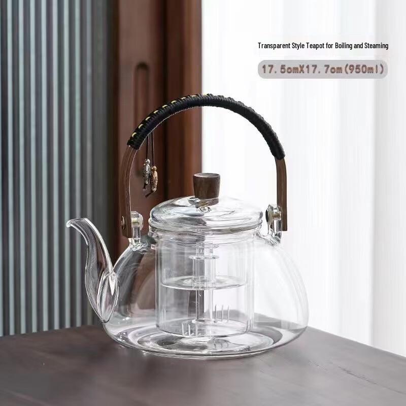 Glass Tea & Water Kettle with Lift Handle