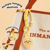 Cute Yellow Rabbit Plush Keychain 12Cm Soft Stuffed Animal Doll Kawaii Anime Fluffy Hanging Pendant Bag Backpack Decoration Gift