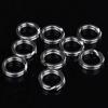 100pcs/Set 3#-8# Fishing Split Rings Double-Loop SS Lures Tackle Connectors Tool
