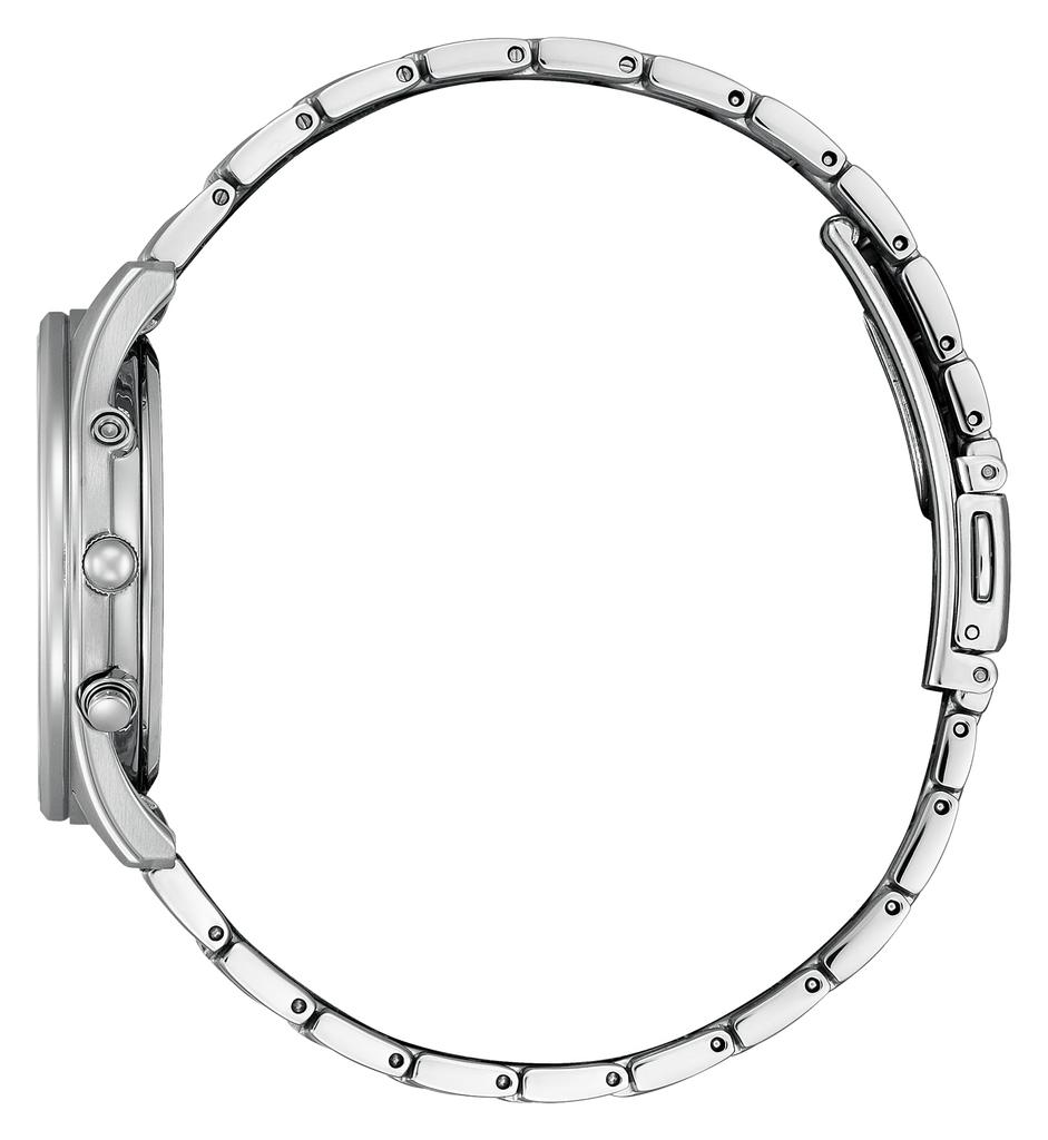 CITIZEN Collection AS1060-54E Eco-Drive Radio-Controlled Watch Thin Stainless Steel Black Dial Men's