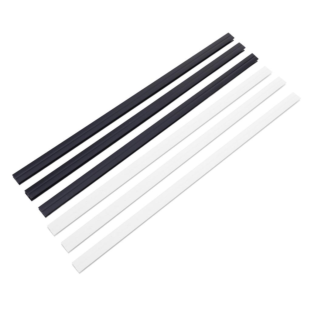 Coffee Pod Holder Wall Mount Under Cabinets Vertically Horizontally Storage Strips PVC 3 Black + 3 White