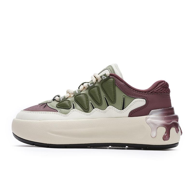 Fila Carrot 2 Comfortable Versatile Durable Low-Top Skate Shoes Women Sneaker White Purple F12W431212FNA
