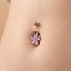 Stainless Steel Navel Ring Simple Body Piercing Jewelry Holiday Belly Button Rings  For Women