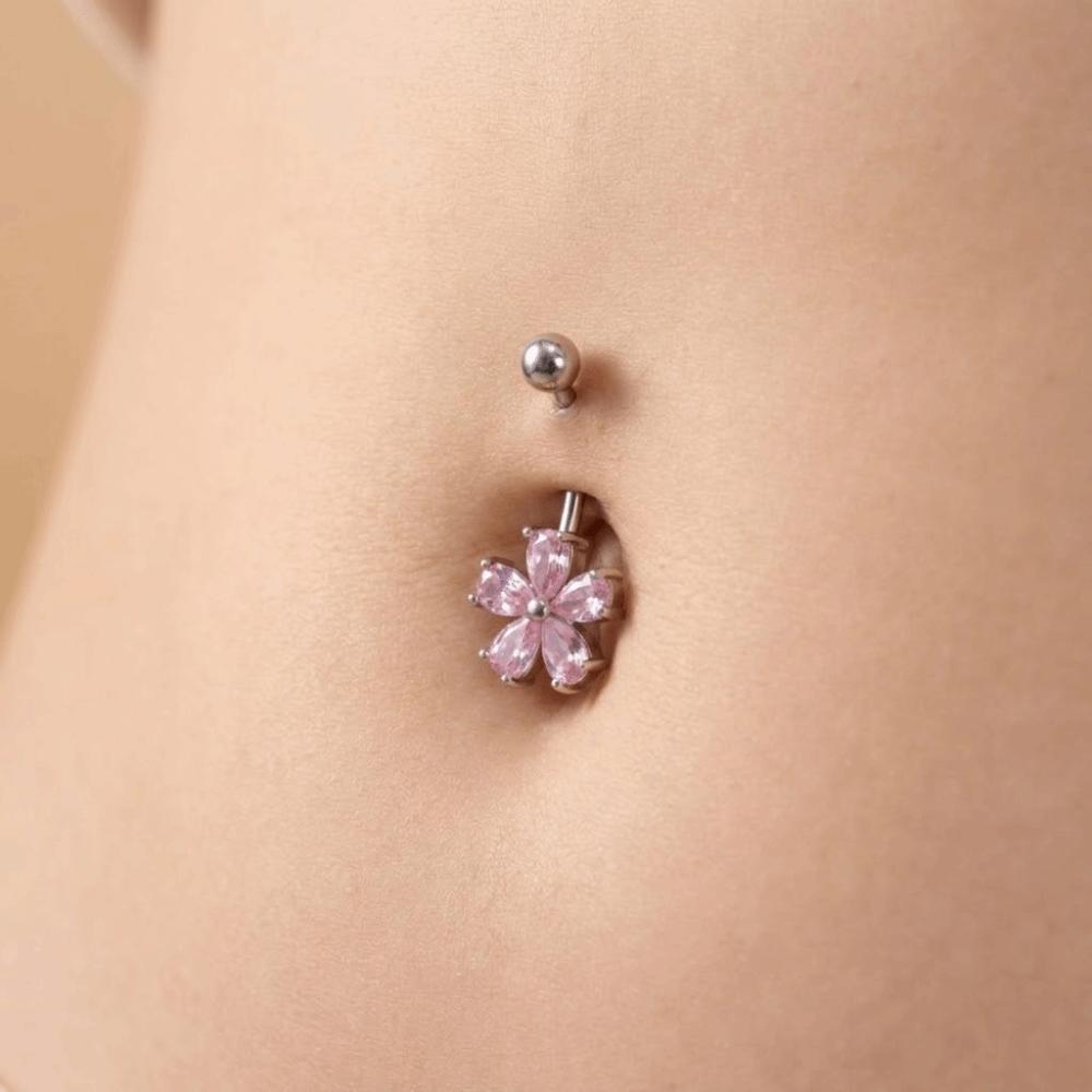 Stainless Steel Navel Ring Simple Body Piercing Jewelry Holiday Belly Button Rings  For Women