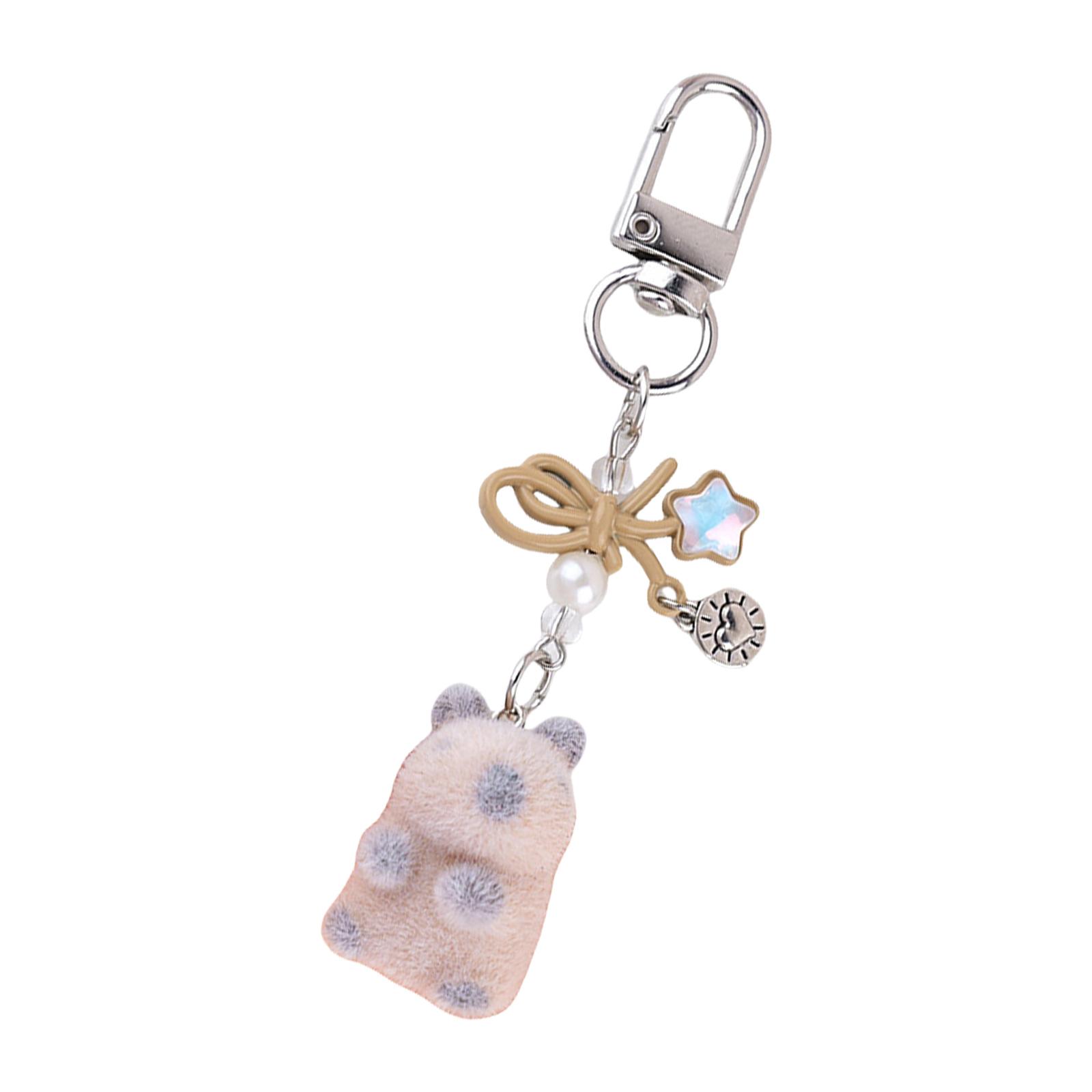 

Adorable Felt Groundhog Keychain Animal Pendant Keyring Ornament Lightweight and Stylish Accessory for Bags Or Cars 2