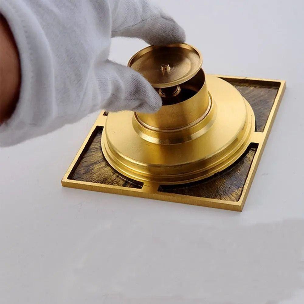 Anti-odor Square Shower Drain Removable Floor Hair Catcher Convenient Floor Drains  Kitchen
