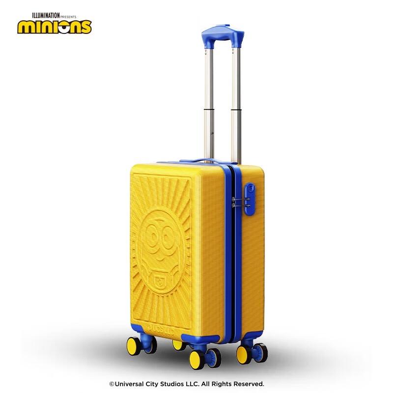 Despicable Me Minions 20-inch Big-Eyed Banana Embossed ABS Spinner Luggage