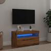 VidaXL TV Cabinet with LED Lights Artisan Oak Engineered Wood, TV Stand, Media Unit, TV Console, Furniture 856317