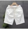 Men's Breathable Washed Cotton Summer Shorts - Loose, Straight, Versatile for Beach