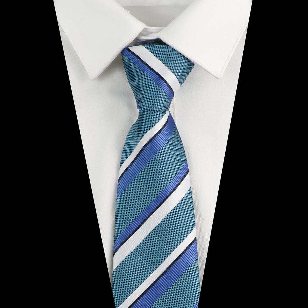 Men's Fashion Tie 7.5cm Tie Sage Green Orange Stripes Ties Business Meeting Suit Wedding Party Office Tie Men's Gift  Accessorie