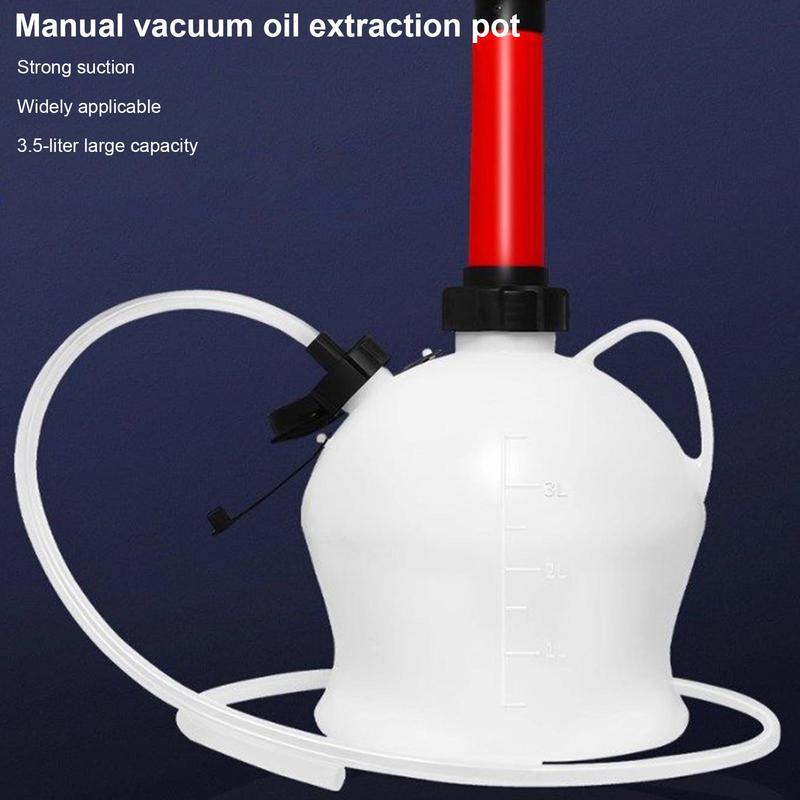 Brake Bleeder Kit 3.5L Manual Vacuum Pump for Car Motorcycle Brake Fluid Change DIY Garage Tool Mechanic Equipment