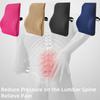 44*37*12cm Chair Backrest Memory Foam Back Pillow Ergonomic Waist Support Lumbar Protection Pillows Removable Cover
