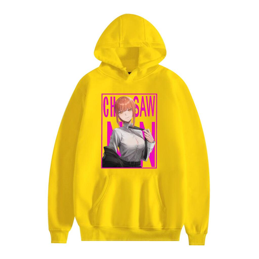 Chainsaw Man Anime Printed Men's Fashion Long Sleeve Hoodie Cartoon Sweatshirt