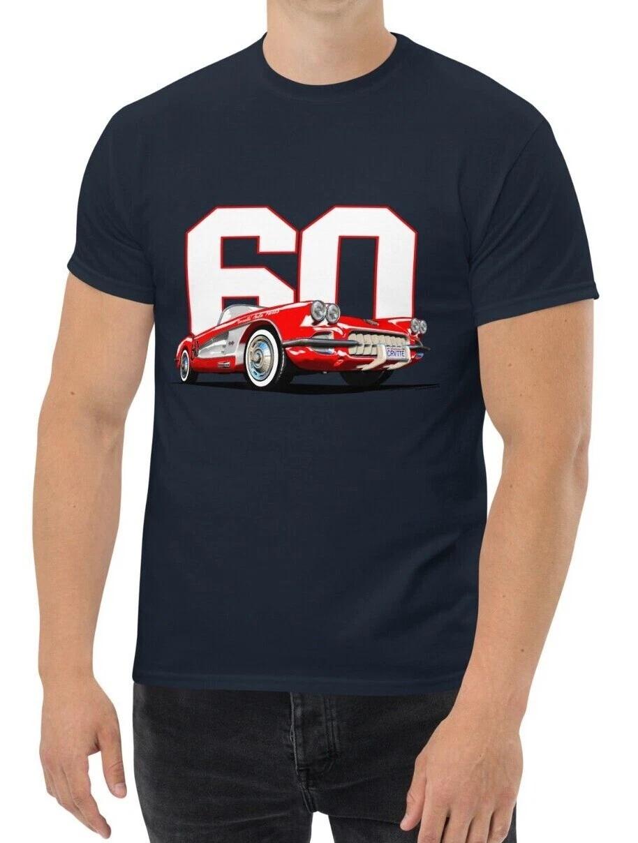 

New 60 s Corvette Men s Classic T Shirt Sizes S-5XL Assorted Colors 2XL