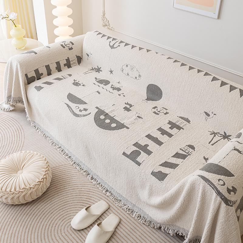 Kreslený přehoz na pohovku ve stylu INS, vysoce kvalitní, proti poškrábání, potah na pohovku, látkový potah na pohovku, plně krytý potah na pohovku