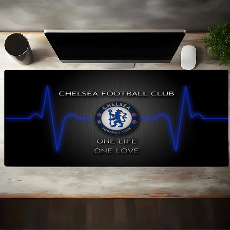 Chelsea Football Club Crest Mouse Pad, Gaming Mouse Pad, Keyboard Pad, Desk Decor for Computer Notebook Fan Gift Birthday Gift