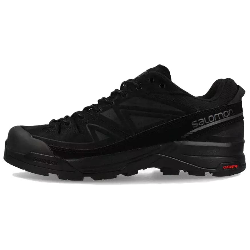 X-ALP Salomon Leather 'Black Asphalt' Sneakers L47596300