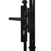 Vidaxl Garden Gate, Steel, 1.5 X 4 M, Black